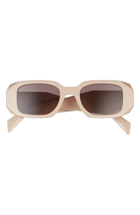 rectangle sunglasses prada|runway 49mm rectangle sunglasses prada.